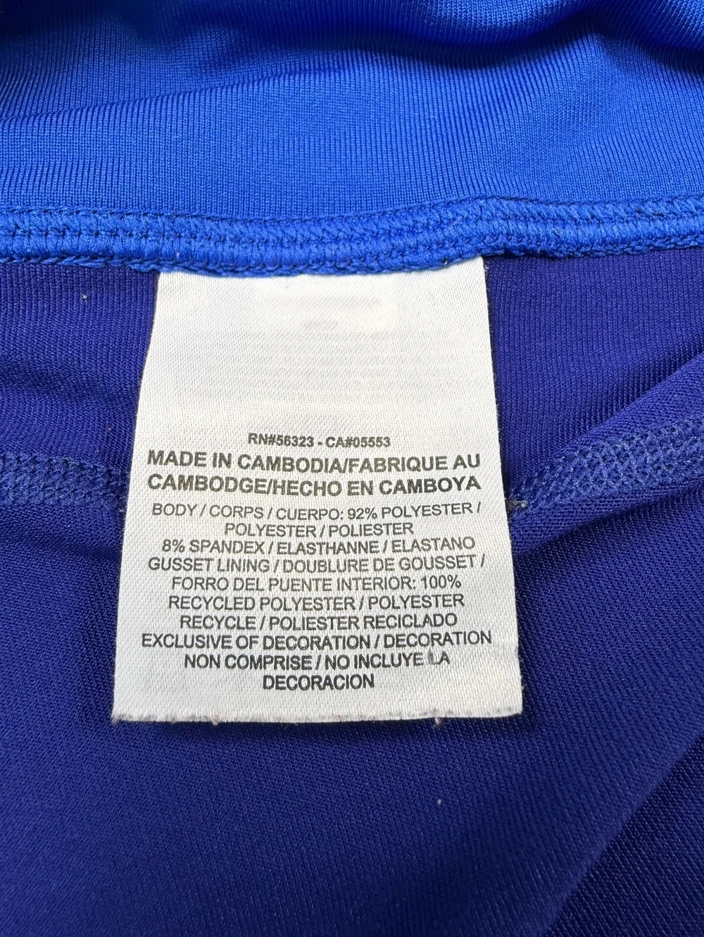 Nike Dri-FIT Capri Leggings Women Large Blue Athletic Wear